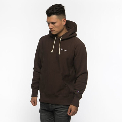 Bluza Champion Small Script Logo Reverse Weave Hoodie brown