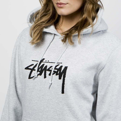 Bluza damska Stussy Stock Hood ash heather