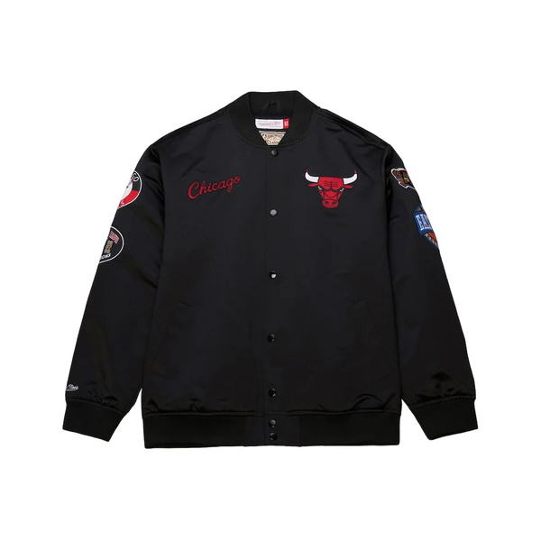 Kurtka Mitchell & Ness NBA Blackout HW Satin Jacket Chicago Bulls black