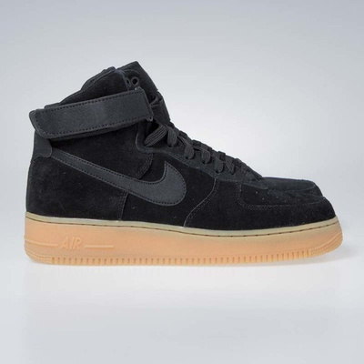 Sneakers buty Nike Air Force 1 High '07 LV8 Suede black / black-gum med brown (AA1118-001)