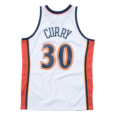 Koszulka Mitchell & Ness Golden State Warriors #30 Stephen Curry Swingman Jersey biała