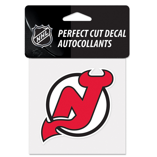 WinCraft NHL Perfect Cut Color Decal 4x4 New Jersey Devils