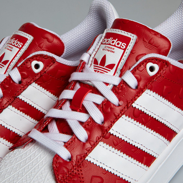 Sneakers buty damskie Adidas Originals Superstar Bold W czerwone (FZ1836)