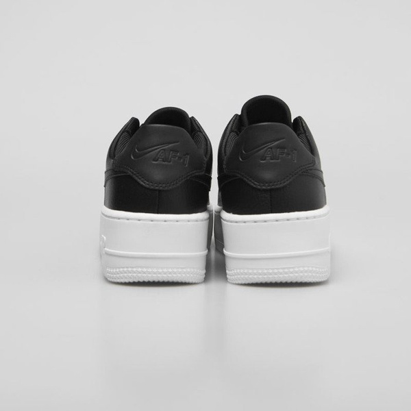 Sneakers buty damskie Nike Air Force 1 Sage Low black / black-white (AR5339-002)