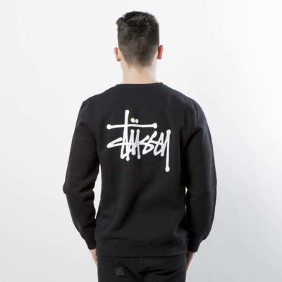 Stussy sweatshirt Basic Stussy Crew black