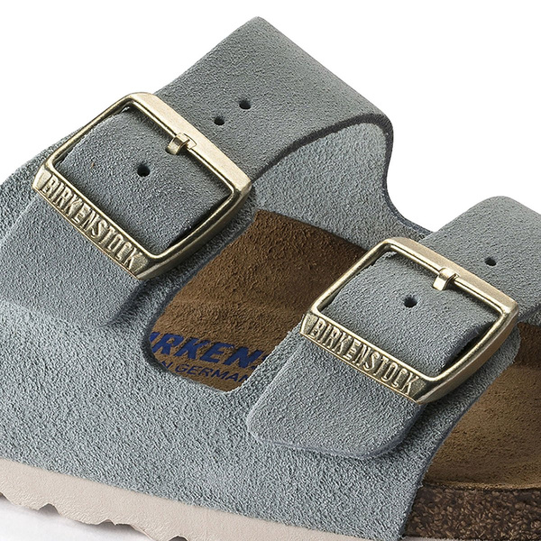 Klapki damskie Birkenstock Arizona BS Narrow Fit niebieskie (1016393)