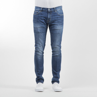 Carhartt WIP spodnie Rebel Pant Colfax Cotton / Elastane blue stretch denim gravel washed