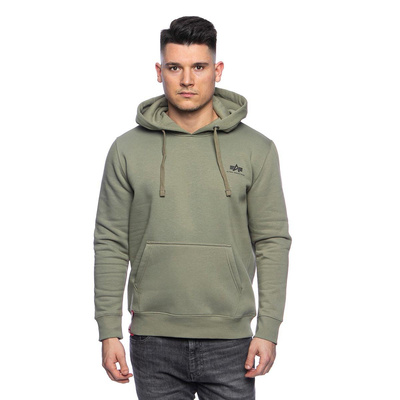 Alpha Industries Sweatshirt Basic Hoody Small Logo olive
