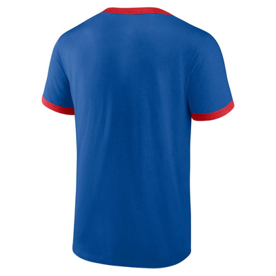 Fanatics Fundamental SS Biblend Ringer Tee Chicago Cubs deep royal/athletic red