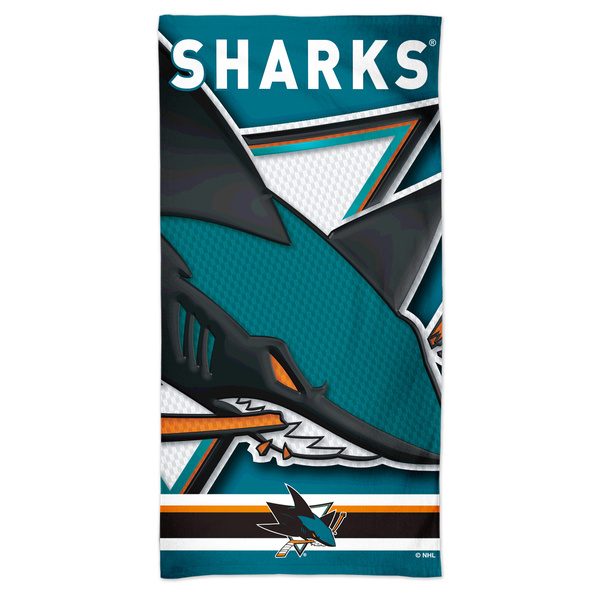 WinCraft NHL Spectra Beach Towel 30x60 San Jose Sharks
