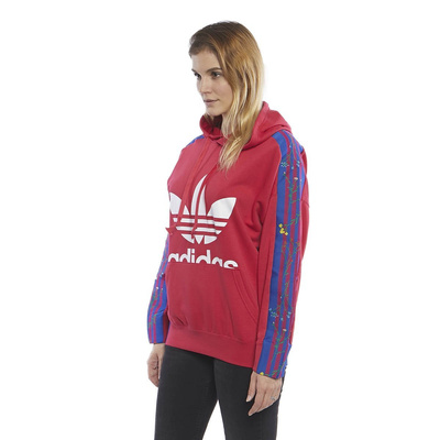 Bluza damska Adidas Originals Flower Hoodie energy pink