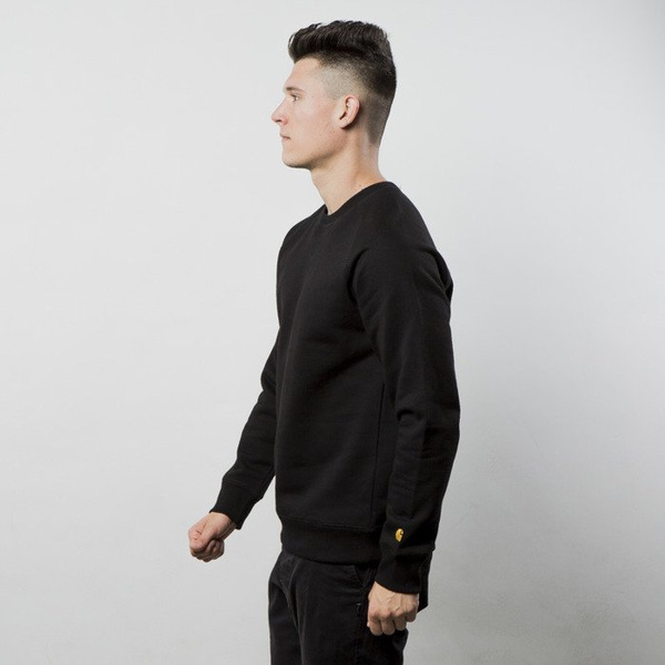 Bluza Carhartt WIP Chase Sweatshirt Crewneck black / gold