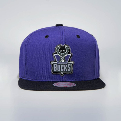 Mitchell & Ness cap snapback Milwaukee Bucks purple HWC Zig Zag SB