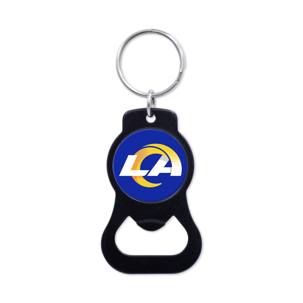 WinCraft NFL Black Bottle Opener Key Ring Los Angeles Rams
