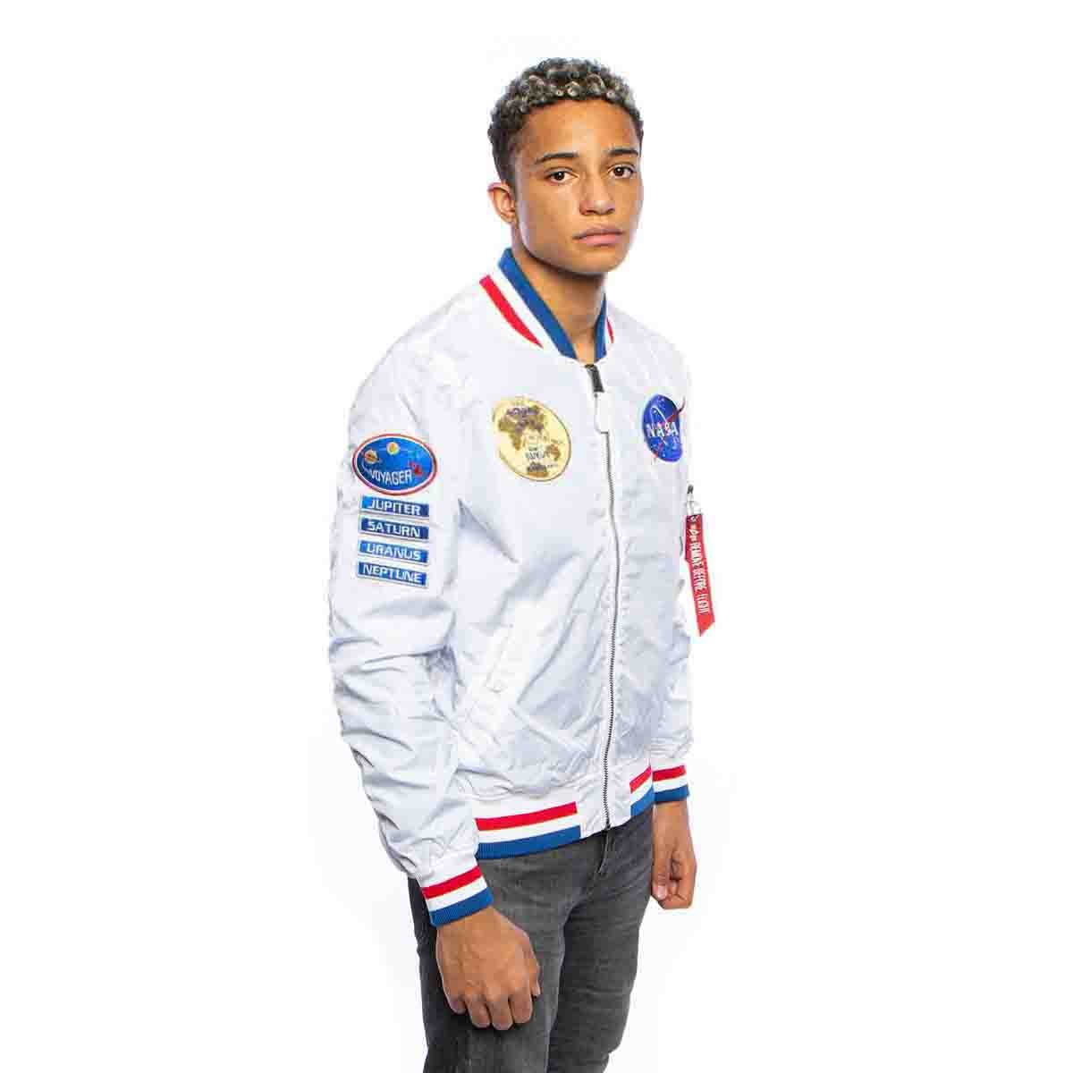Nasa Voyager Alpha Industries White Nasa Bomber Alpha Industries