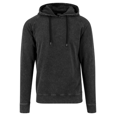 Urban Classics Acid Wash Raglan Hoody dark grey TB1381