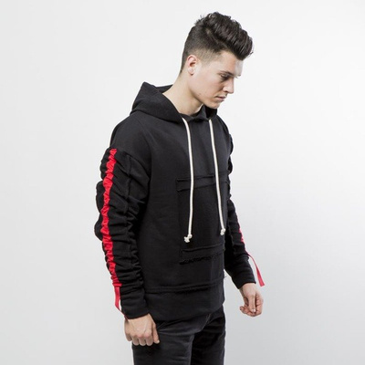 Urban Flavours bluza Stripe Red Hoodie black / red