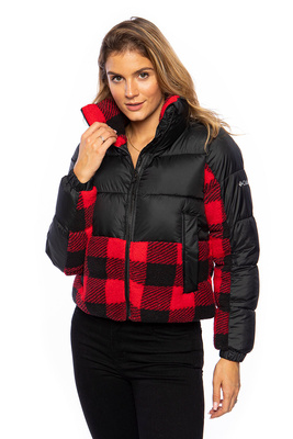 Columbia Leadbetter Point Sherpa Hybrid Jacket black/red