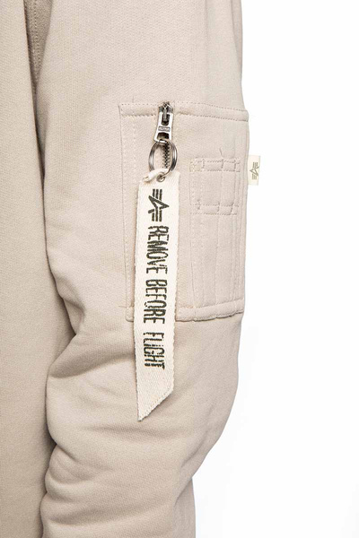 Bluza Alpha Industries Organics EMB Hoody beżowa