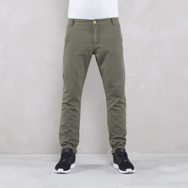 Backyard Cartel spodnie Chinos Back anti fit khaki