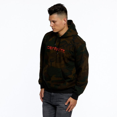 Carhartt WIP Hooded Division Sweat camo evergreen/black orange