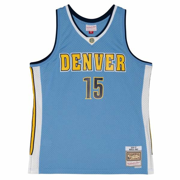 Koszulka Mitchell & Ness Denver Nuggets #15 Nikola Jokic Swingman Road Jersey miętowa
