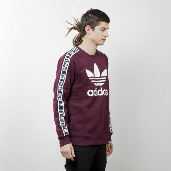 Adidas Originals bluza Es Crew maroon AY8271