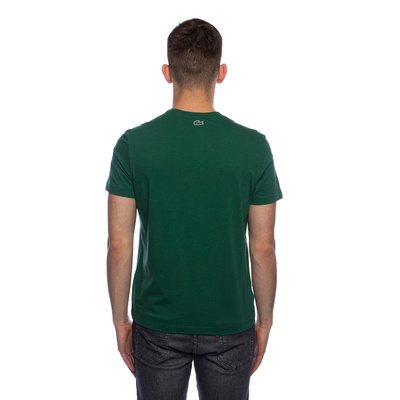 Koszulka Lacoste Men's Crocodile Print Crew Neck T-shirt zielona
