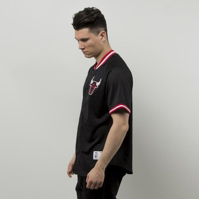 Mitchell & Ness jersey Chicago Bulls black Seasoned Pro Mesh Button Front