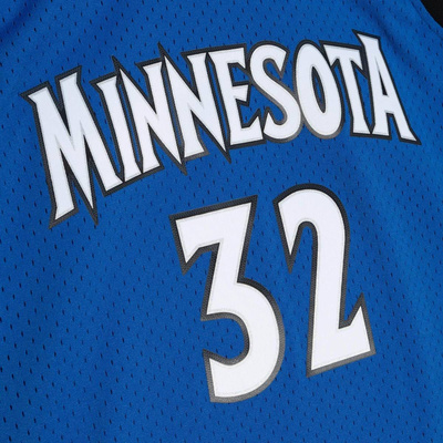 Koszulka Mitchell & Ness Minnesota Timberwolves #32 Anthony Towns Swingman Road Jersey niebieska