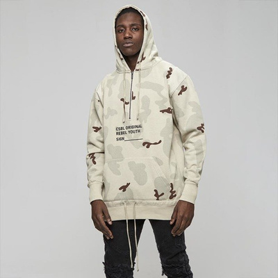 Bluza Cayler & Sons Black Label Rebel Youth Half Zip Hoody desert camo / black