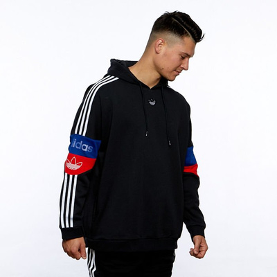 Sweatshirt Adidas Originals TS Trefoil Hoody black/corred/croyal
