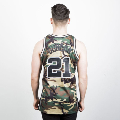 Koszulka Mitchell & Ness San Antonio Spurs #21 Tim Duncan camo Swingman Jersey 