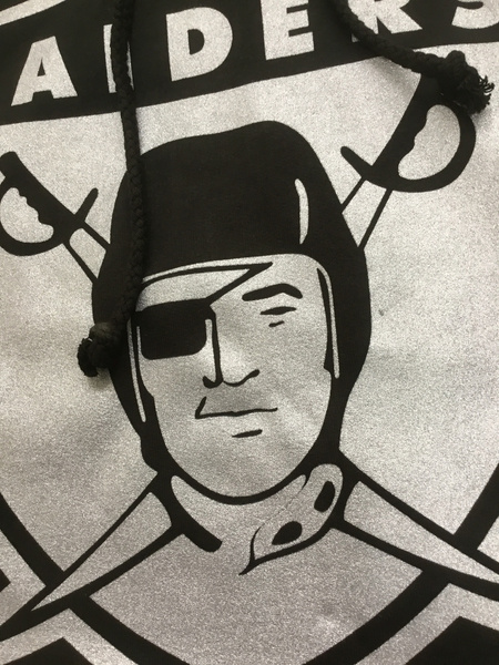 Bluza Mitchell & Ness Oakland Raiders NFL Gold Team Logo Hoody czarna