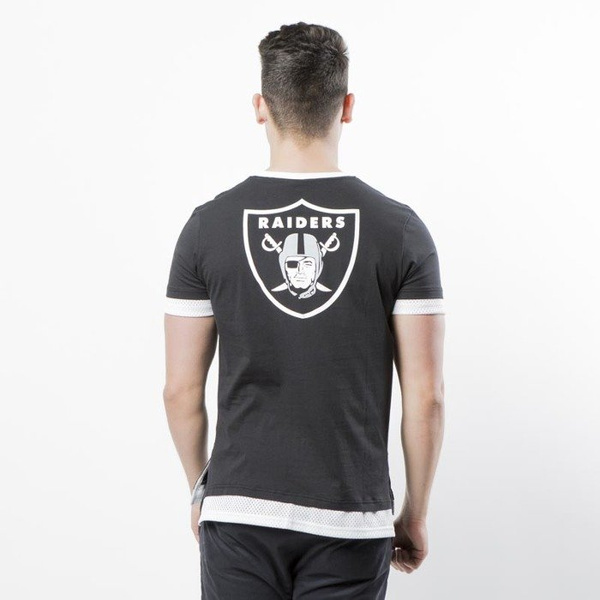Koszulka Majestic Athletic Oakland Raiders Cotton / Mesh Mock Layer T-shirt black MOR3788DB