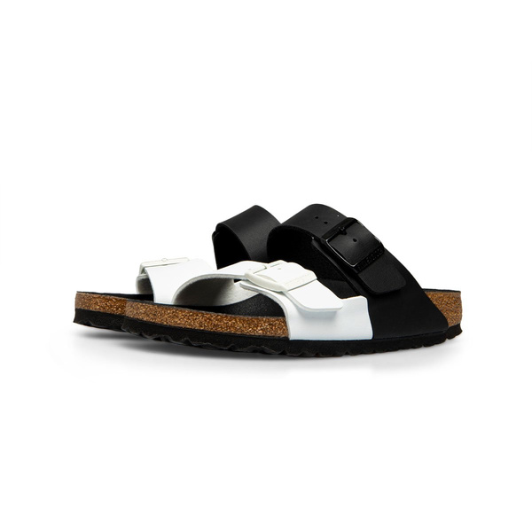 Klapki damskie Birkenstock Arizona Split Narrow Fit czarne (1019712)