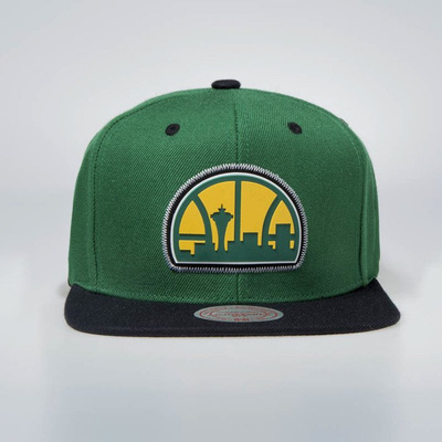  Czapka Mitchell & Ness snapback Seattle Supersonic green HWC Zig Zag SB