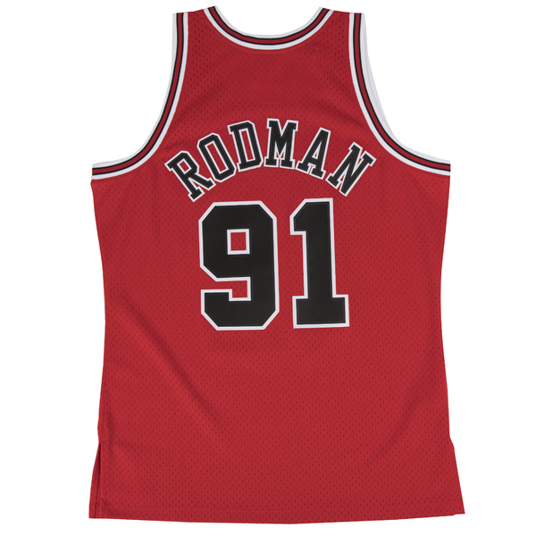 Koszulka Mitchell & Ness Chicago Bulls #91 Dennis Rodman red Swingman Jersey