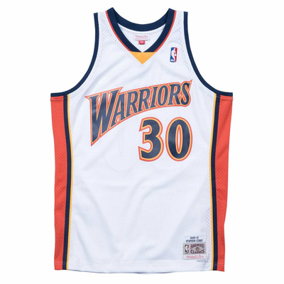 Koszulka Mitchell & Ness Golden State Warriors #30 Stephen Curry Swingman Jersey biała