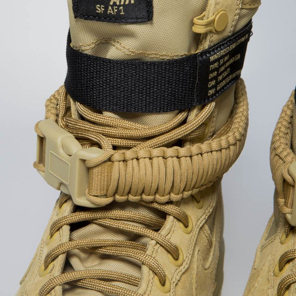 Sneakers buty zimowe Nike SF AF1 club gold (864024-700)