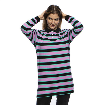 Sukienka Vans WM Stripe Polo Dress wielokolorowa