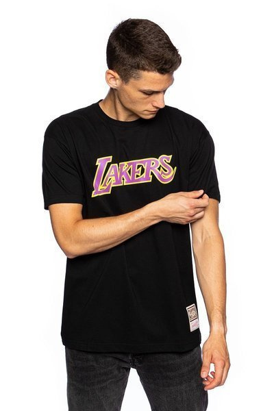 T-shirt Mitchell & Ness Los Angeles Lakers Team Logo Tee black