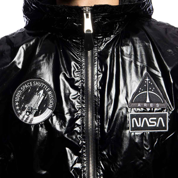 Kurtka Alpha Industries Bomber MA-1 LW Hooded NASA Jacket czarna