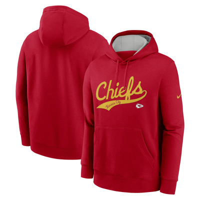 Bluza Nike Men's NFL Kansas City Chiefs Nike Club Fleece Pullover Hoodie red