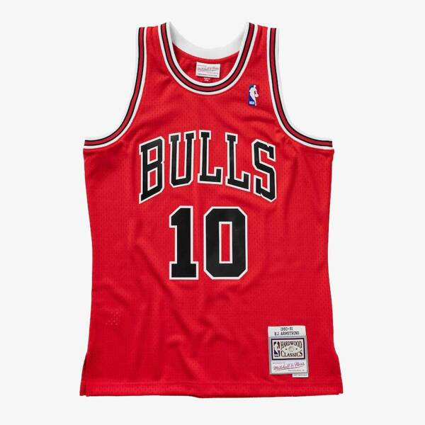 Mitchell & Ness Chicago Bulls #10 BJ Armstrong Swingman Jersey scarlet