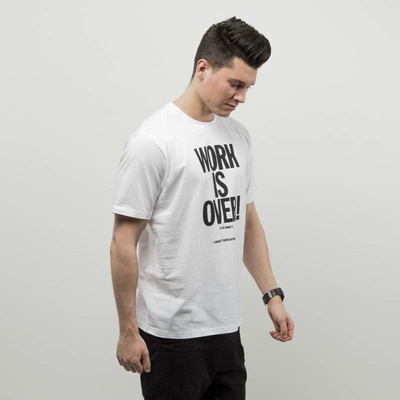 Koszulka Carhartt WIP Work Is Over white / black