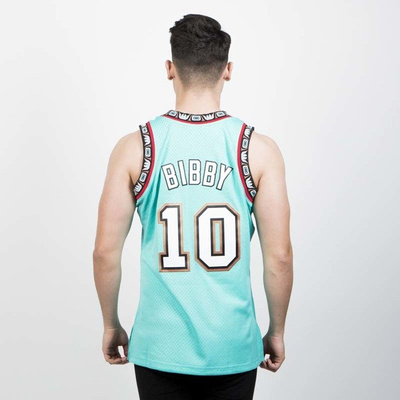 Mitchell & Ness Vancouver Grizzlies #10 Mike Bibby ocean Swingman Jersey 
