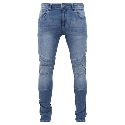 Urban Classics Slim Fit Biker Jeans blue washed TB1436