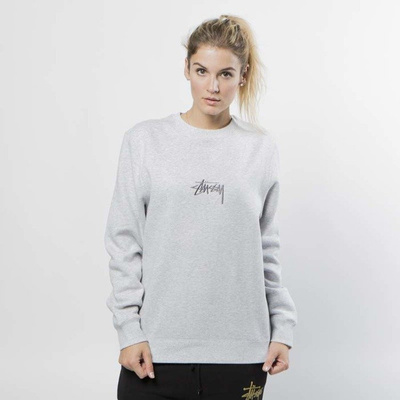 Bluza damska Stussy Sweatshirt Stock App. Crew grey heather WMNS