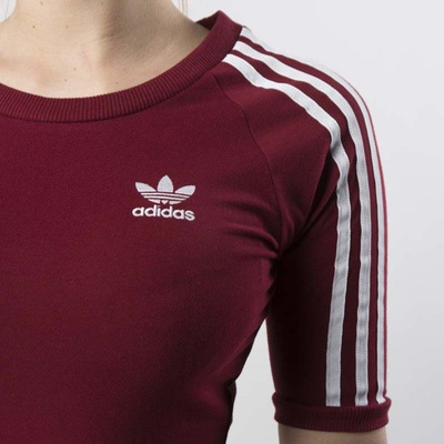 Adidas Originals sukienka 3 Stripes Dress burgundy CY4750